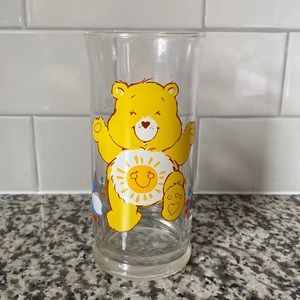 Care Bear Pizza Hut Glass - Funshine Bear